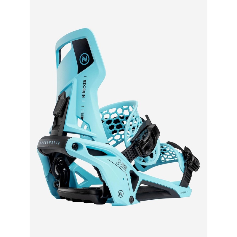 Supermatic Cyan Snowboard Bindings