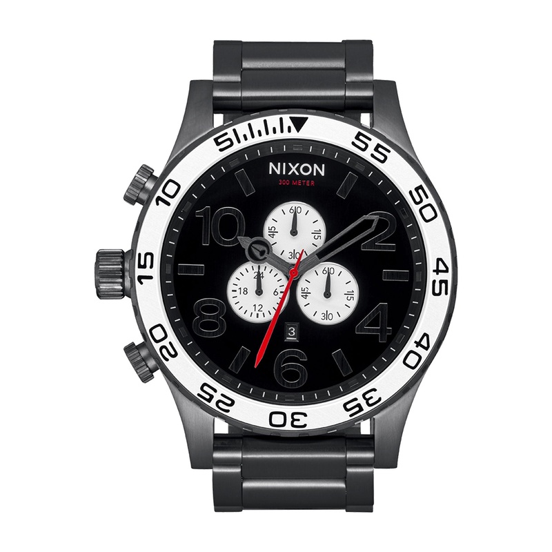 51-30 Chrono Watch|O/S|BLK/WHITE/GUNMETAL (5001)