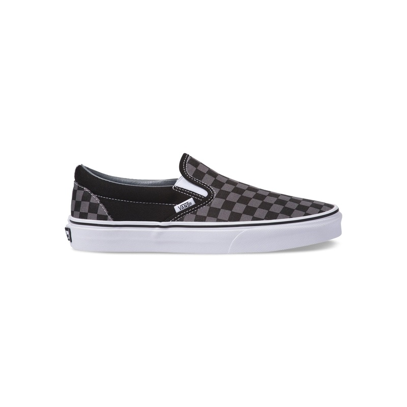Classic Slip-On Black/Pewter Check Shoes