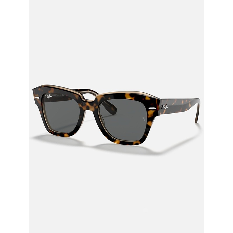 State Street Havana On Transparent Brown/ Grey Classic Sunglasses