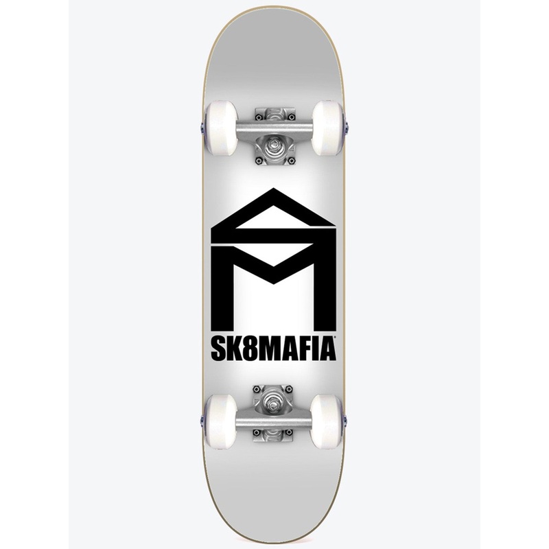 House Logo Micro White 6” Complete Skateboard