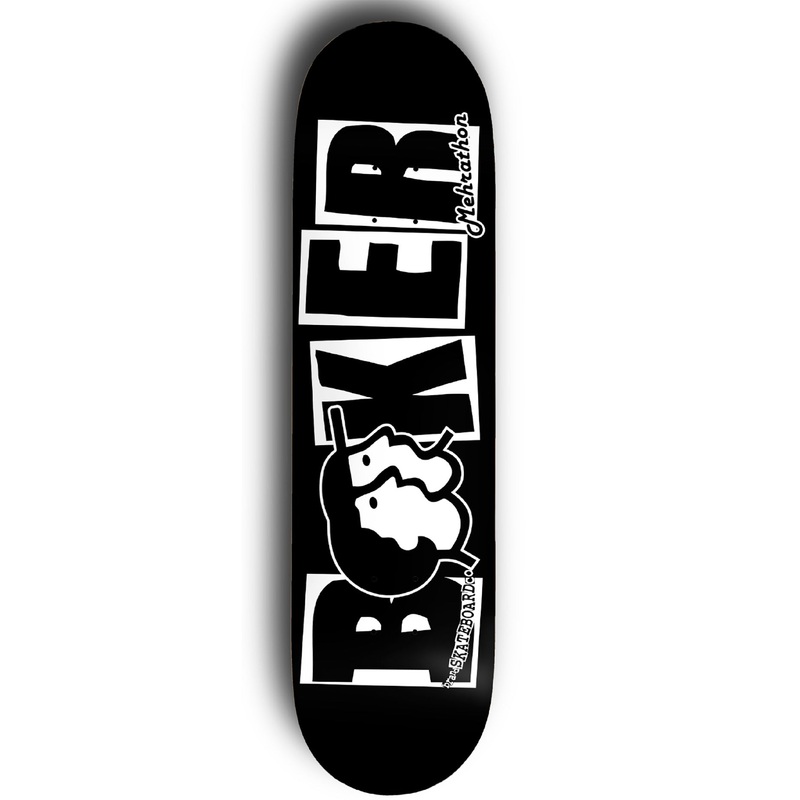 Mehrathon X Baker Brand Logo Black/White Skateboard Deck