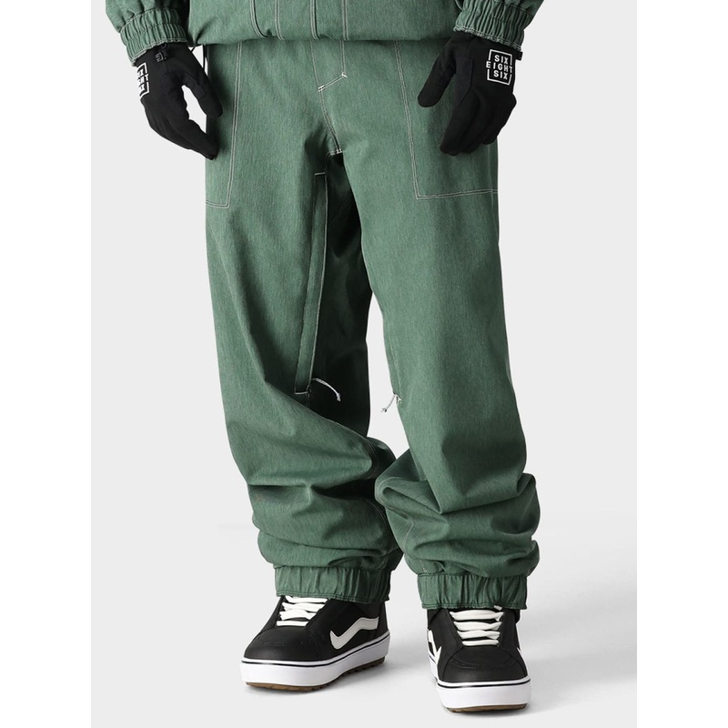 Dojo Snow Pants|SM|MED|LRG|XL|FOREST GREEN DENIM (FGDN)|BLACK (BLK)