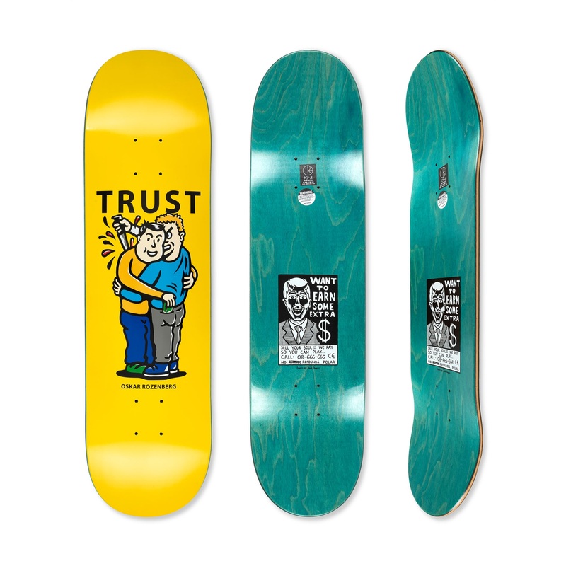 Oskar Rozenber Trust Yellow 8.375 Skateboard Deck