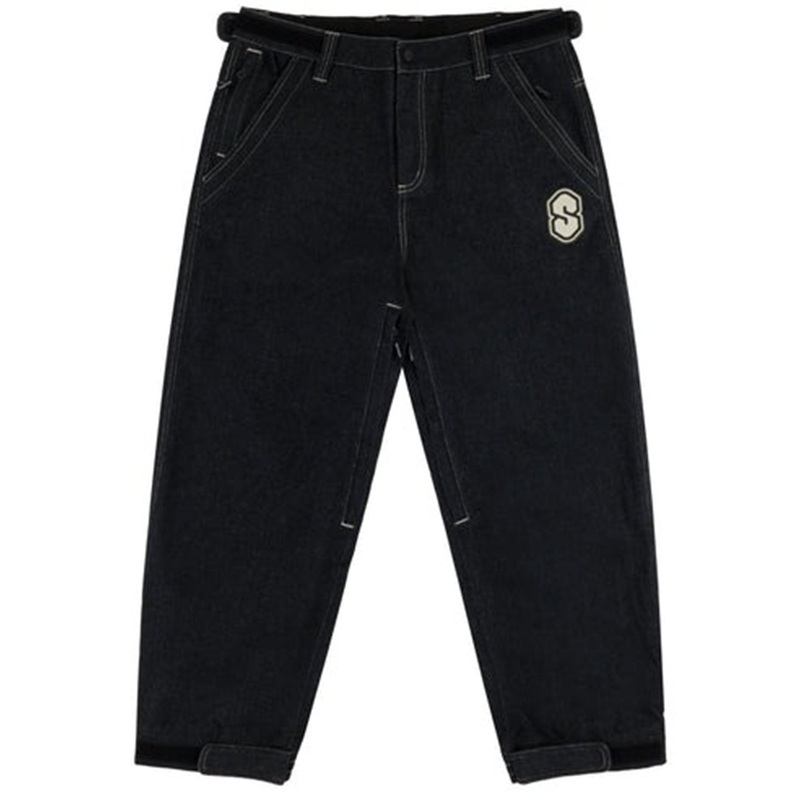 3 Ply Denim Snow Pants|XXS|XS|SM|MED|LRG|XL|BLACK|FADED INDIGO