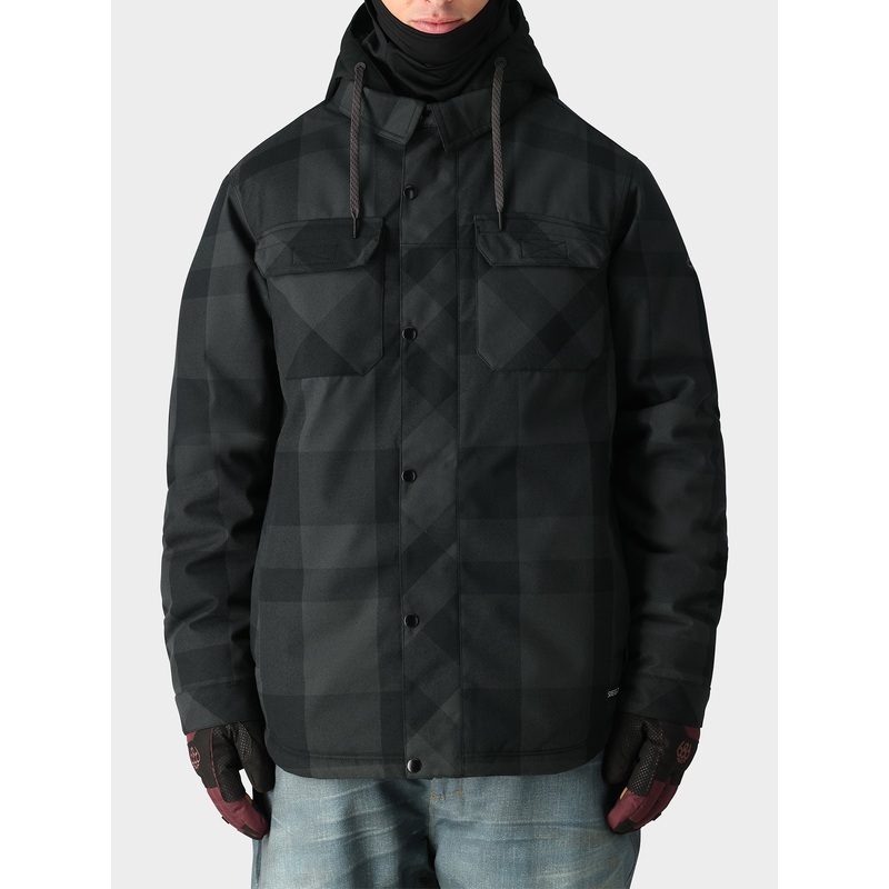 Woodland Jacket|SM|MED|LRG|XL|TONAL BLACK PLAID (TNBP)|SASSAFRAS PLAID (SSPL)