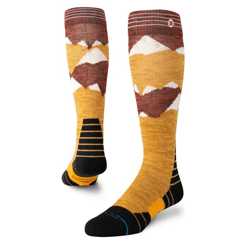 Windy Peaks Mid Socks|MED|LRG|GOLD (GLD)