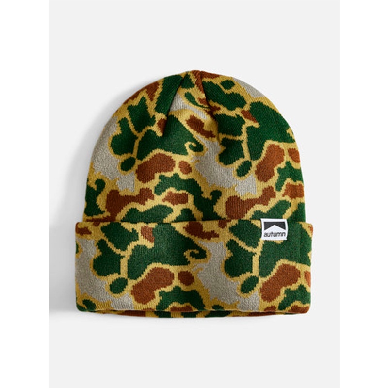 Duck Camo Beanie|O/S|FIR|GOLD|SAFETY ORANGE