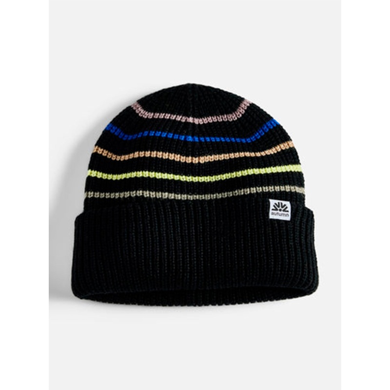 Retro Beanie|O/S|BLACK|PURPLE