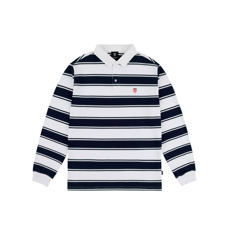 Strife Stripe Long Sleeve Polo