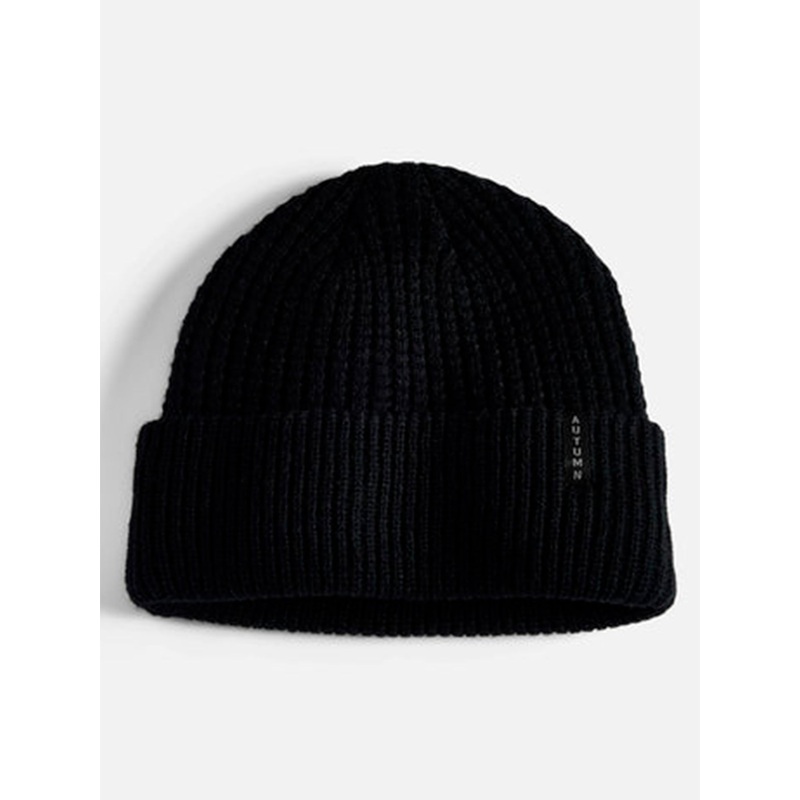 Thermal Knit Beanie|O/S|BLACK|SAND