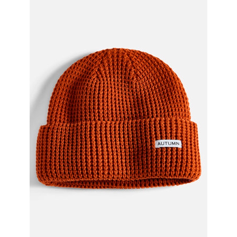 Waffle Beanie|O/S|RUST|BLACK|DUTCH BLUE