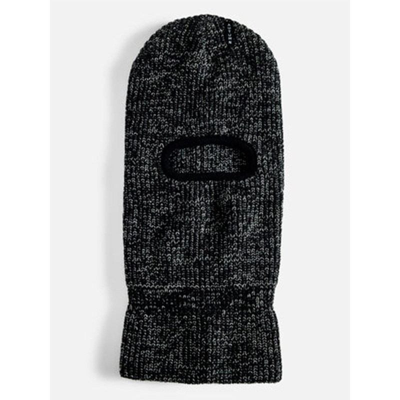Marl Balaclava|O/S|BLACK|EGGPLANT