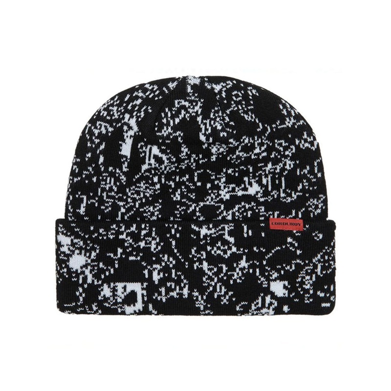 Cell Camo Beanie|O/S|BLACK