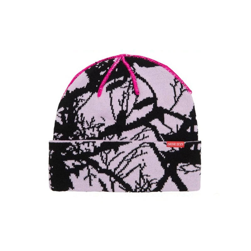 Twig Camo Beanie|O/S|PINK|SAFETY ORANGE