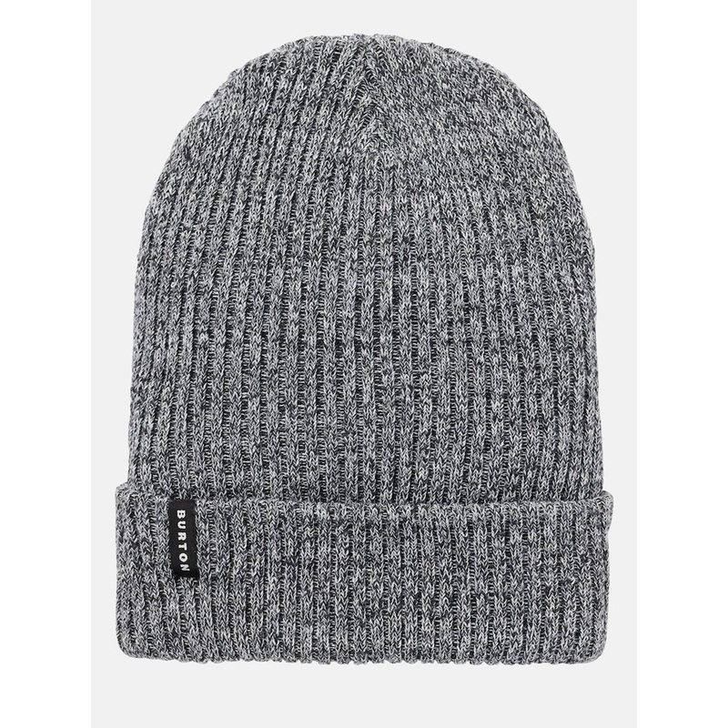 Recycled Rib Beanie|O/S|TRUE BLK/WHITE MARL (001)|TRUE BLACK (002)