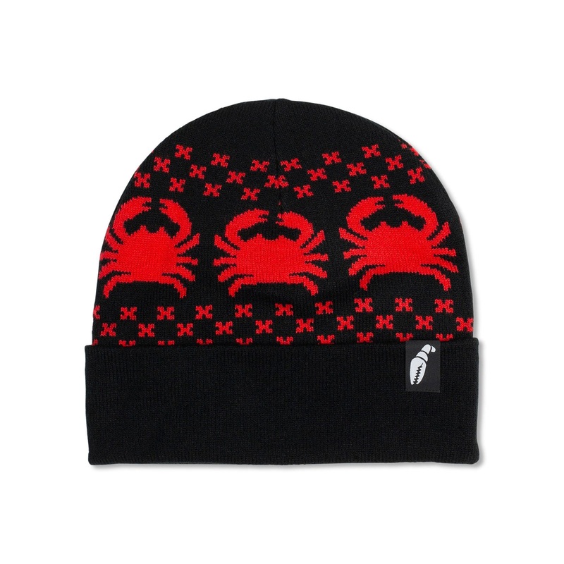 Nordicrab Beanie|O/S|BLACK|OFF WHITE