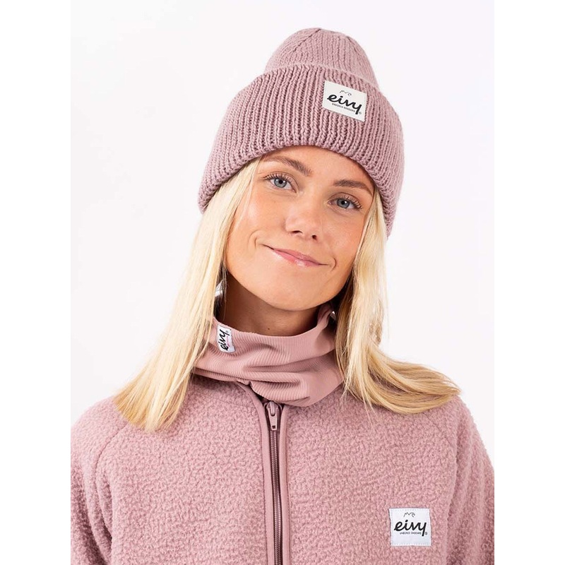 Easter Rib Wool Faded Woodrose Beanie