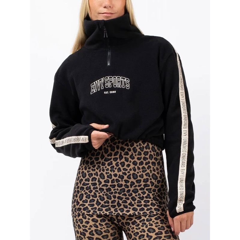 Peg Zip Cropped Black Polar|SM|BLACK