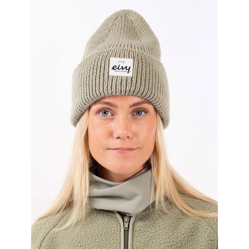 Easter Rib Wool Faded Oak Beanie