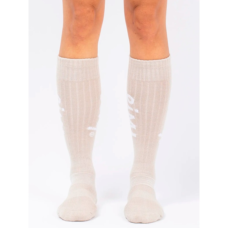 Rib Wool Faded Cloud Snow Socks