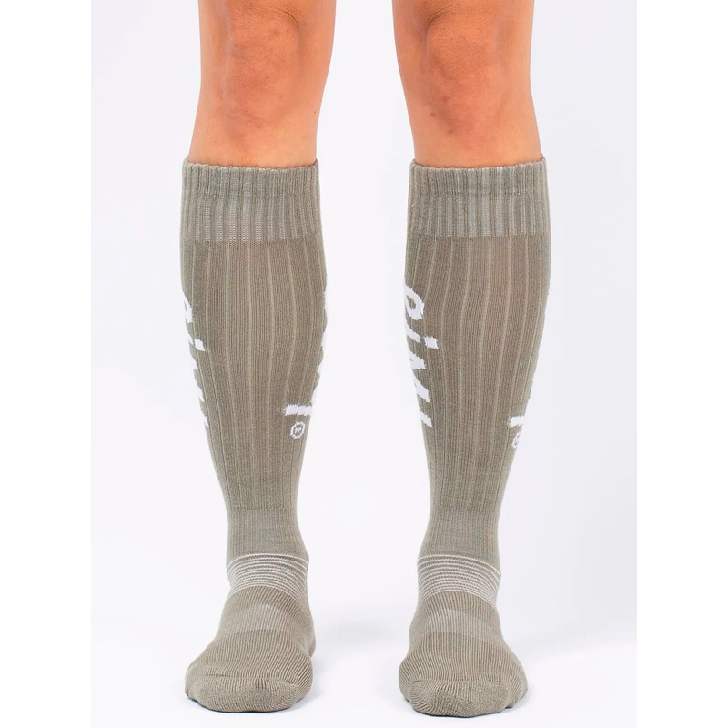 Rib Wool Faded Oak Snow Socks|39-41|FADED OAK