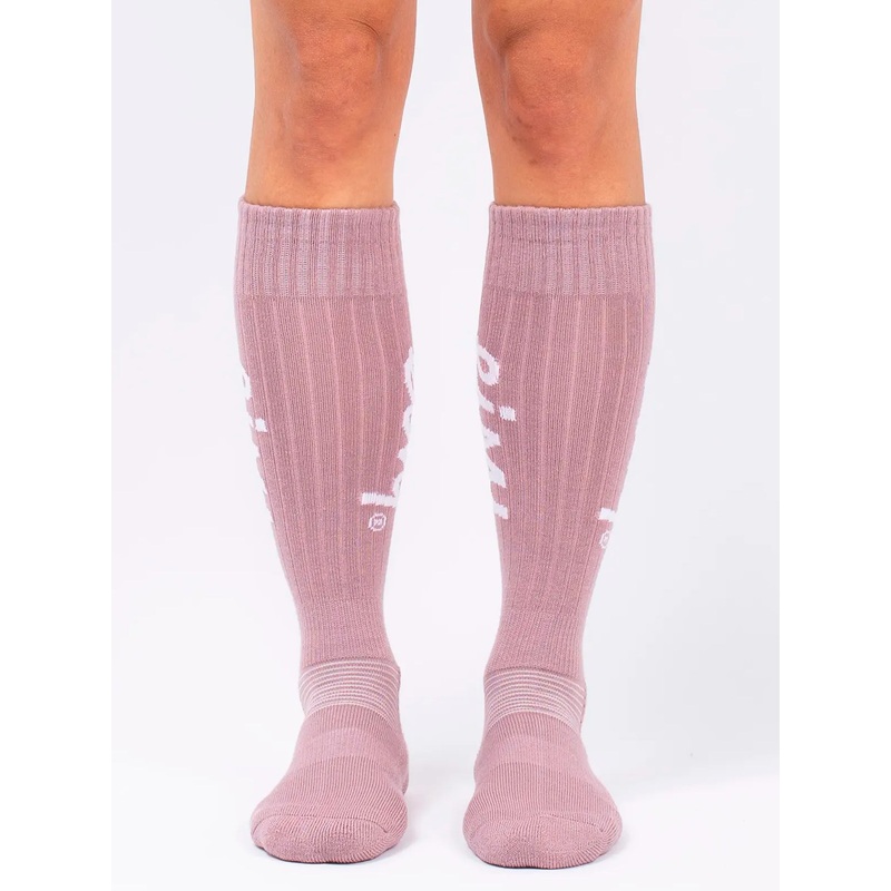 Rib Wool Faded Woodrose Snow Socks