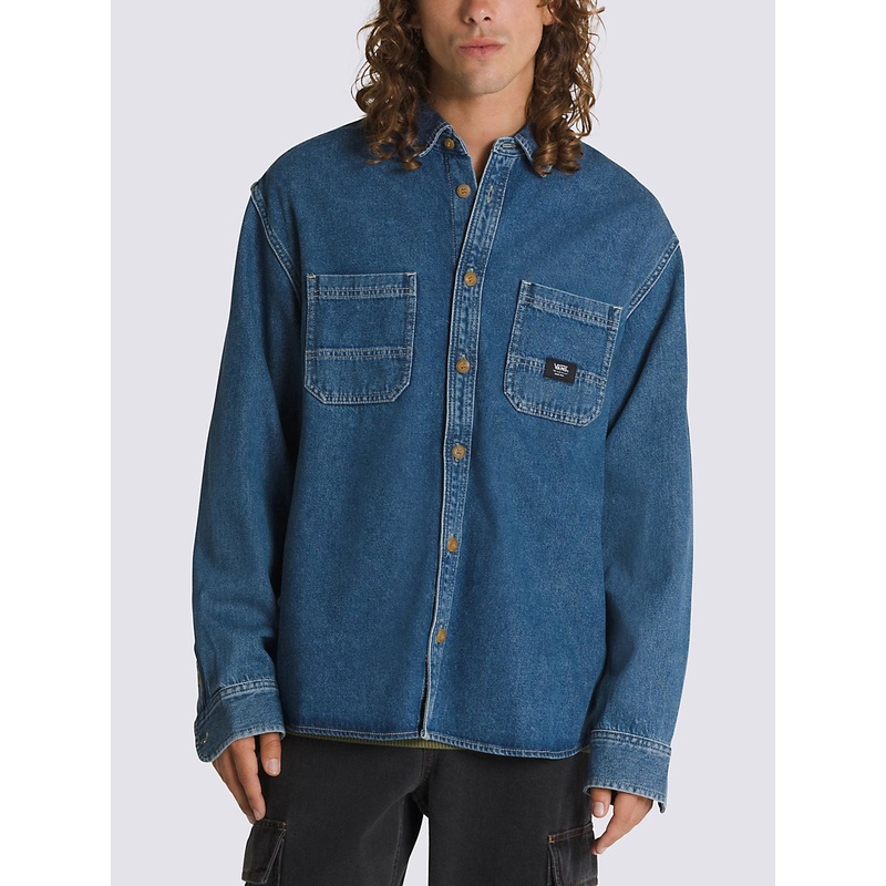 Stevens Denim Long Sleeve Buttondown Shirt