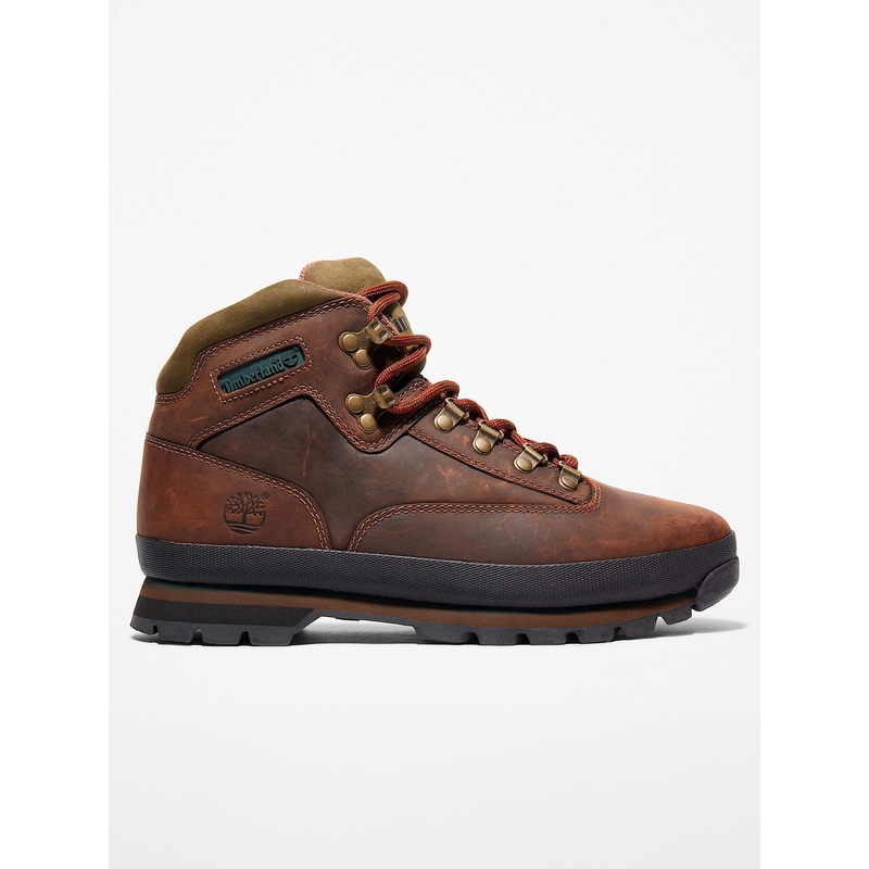 Euro Hiker Mid Lace-Up Medium Brown Full Grain Boots