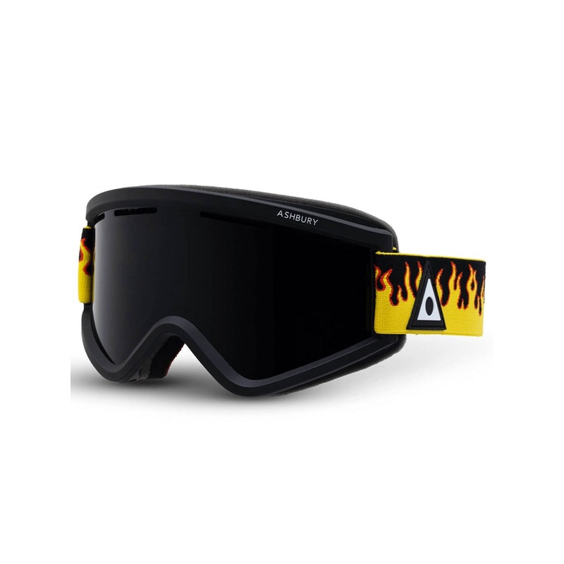 Blackbird Yellow Flame/Dark Smoke Goggle + Spare Lens