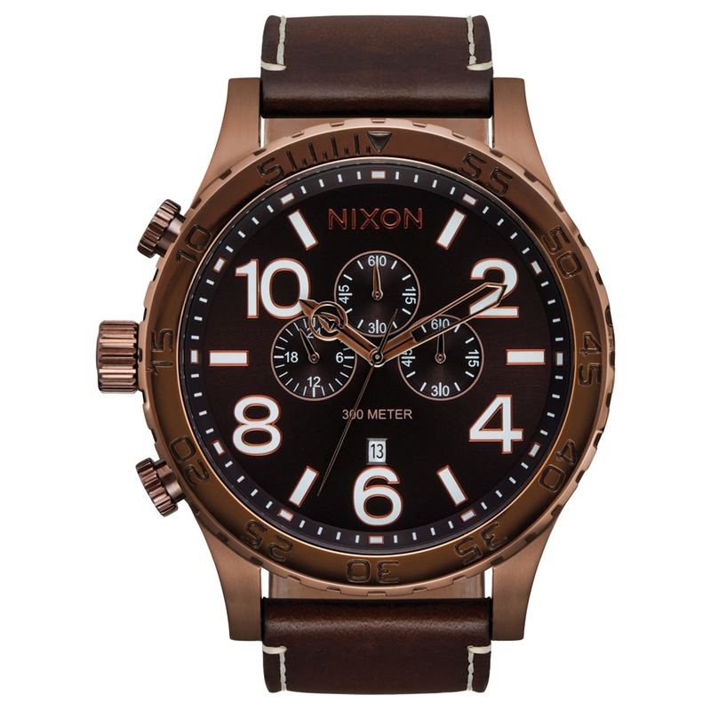 51-30 Chrono Leather Chocolate/Dark Roast/Brown Watch