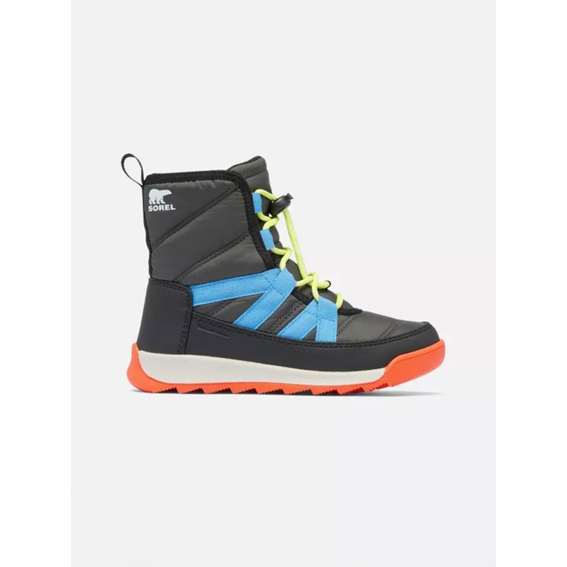 Whitney II Plus Lace Waterproof Black/Sea Salt Winter Boots (Kids)