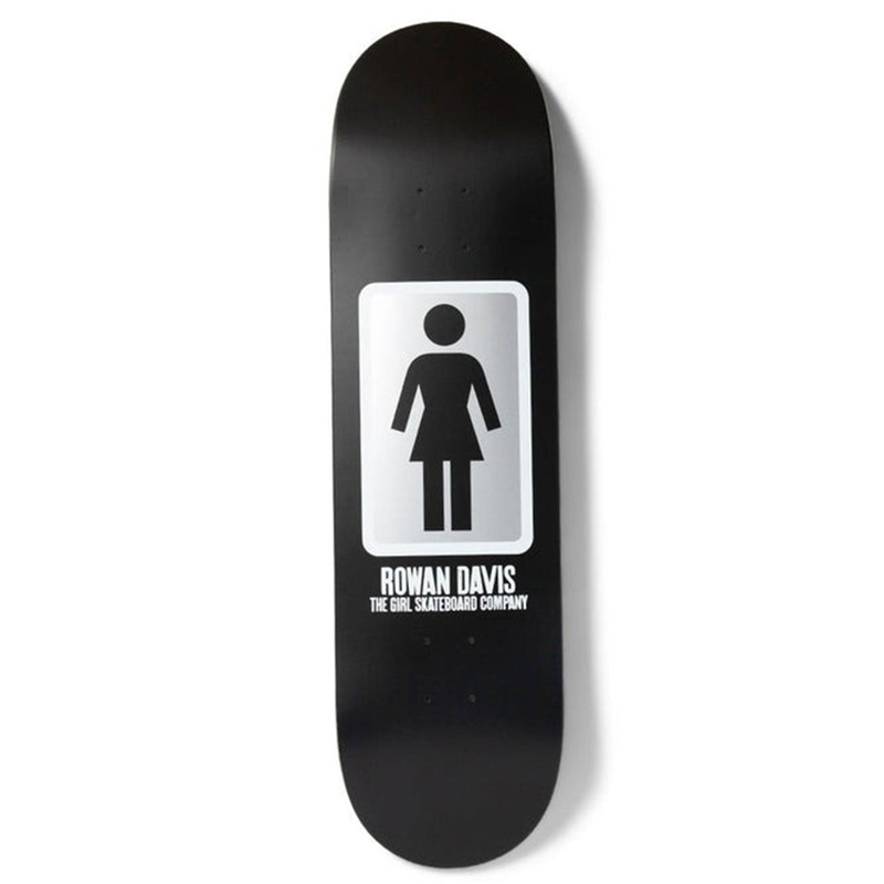 Black White Davis 8.5” Skateboard Deck