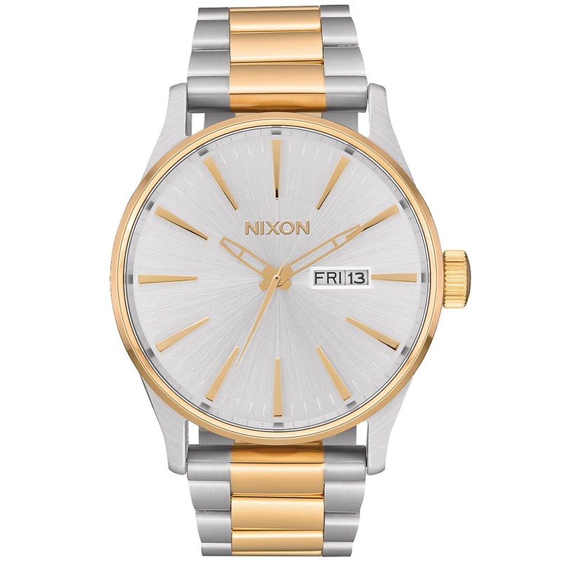 Sentry Stainless Steel Silver/Gold Watch