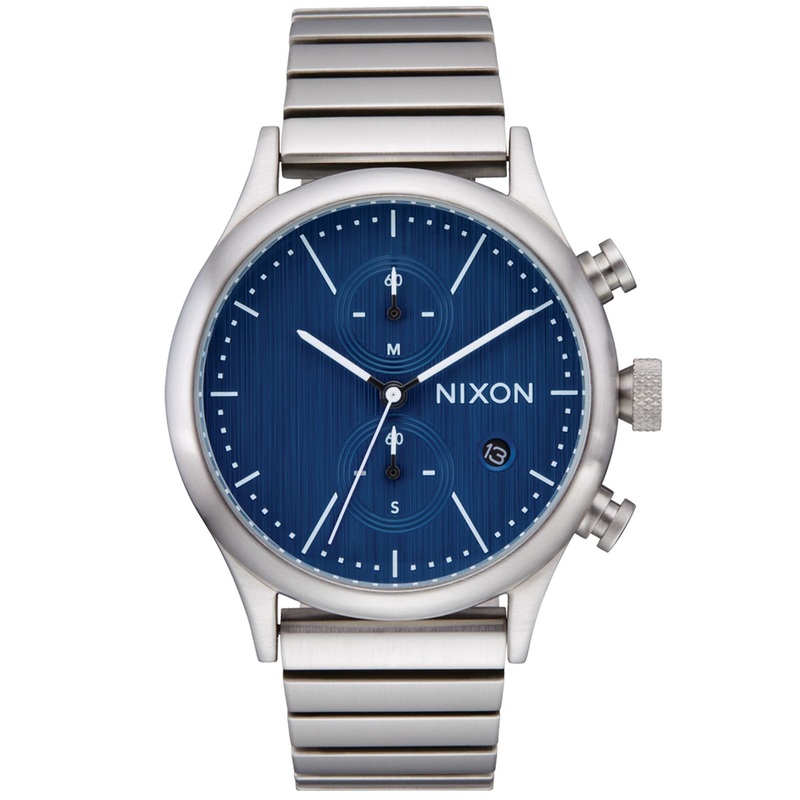 Station Chrono Silver/Indigo Watch