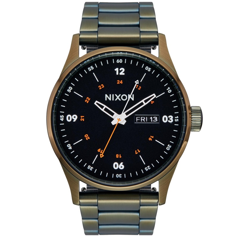 The Sentry Stainless Steel Dark Olive/Black Watch