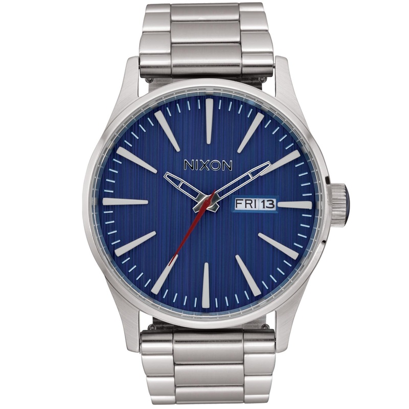 The Sentry Stainless Steel Silver/Indigo Watch