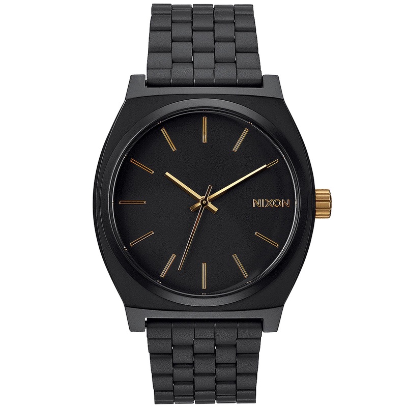 Time Teller Matte Black/Gold Watch