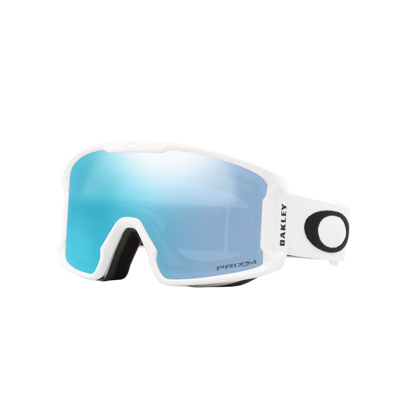Line Miner M Matte White/Prizm Snow Sapphire Irid Goggle