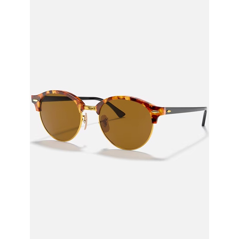 Clubround Spotted Brown Havana/B-15 Brown Sunglasses