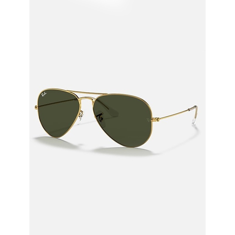 Aviator Large Metal Gold/G-15 Green Sunglasses
