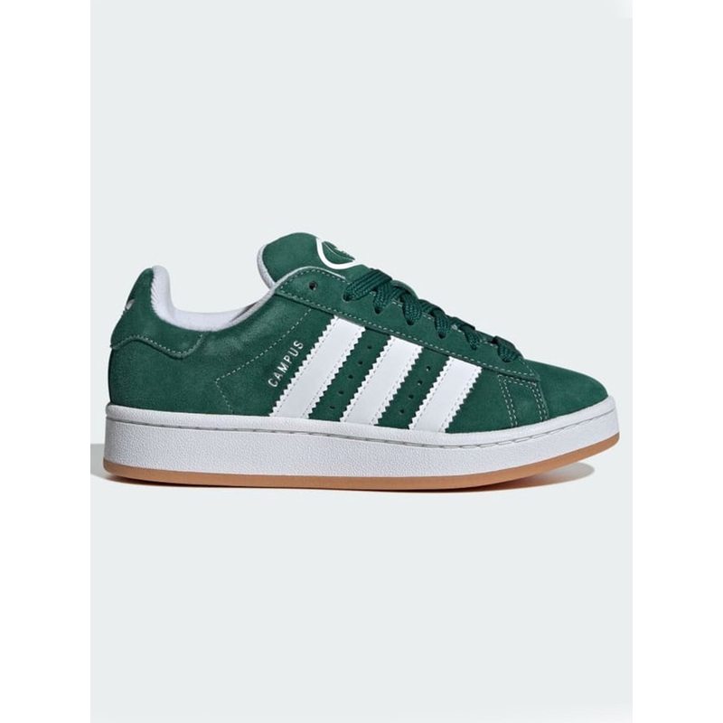 Campus 00S Dark Green/White/Off White Shoes (Kids)