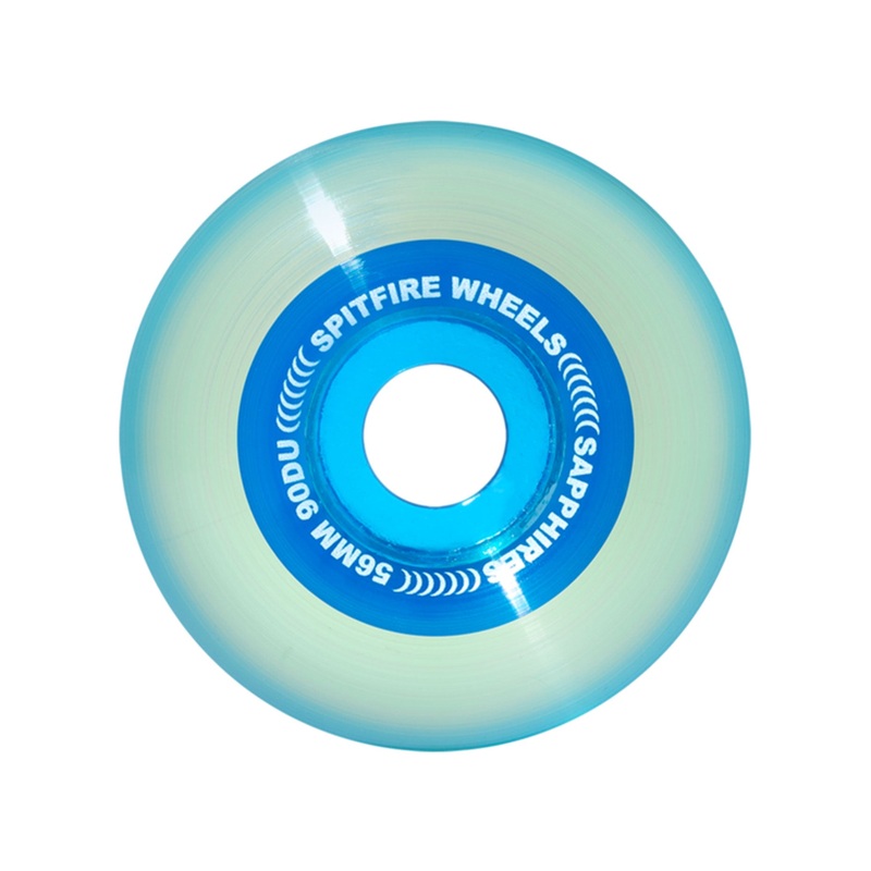 Sapphire Radial Clear/Blue Skateboard Wheels