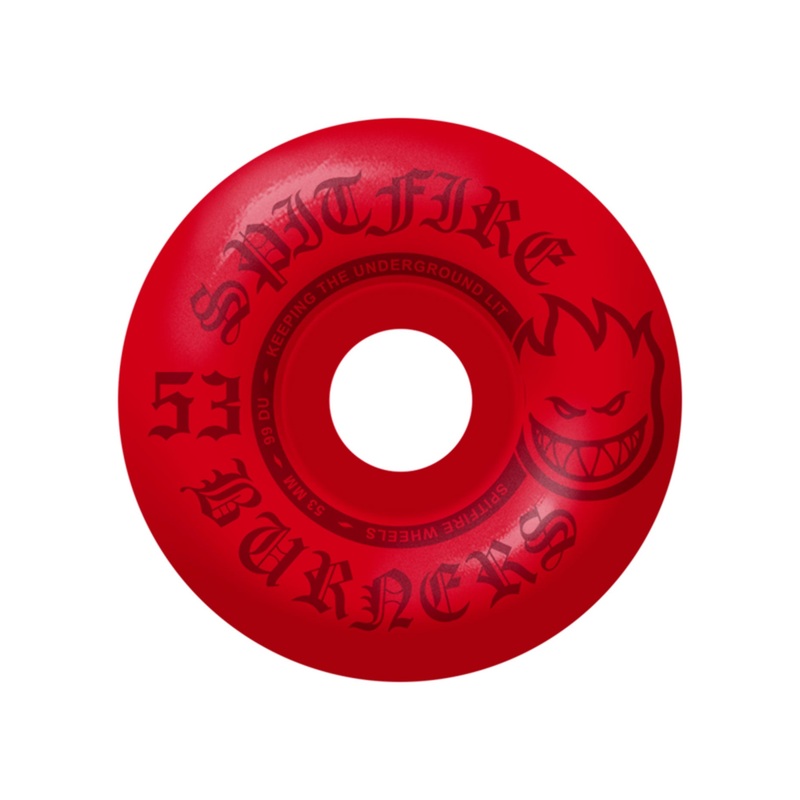 Burner Red Skateboard Wheels|53MM/99DU|RED