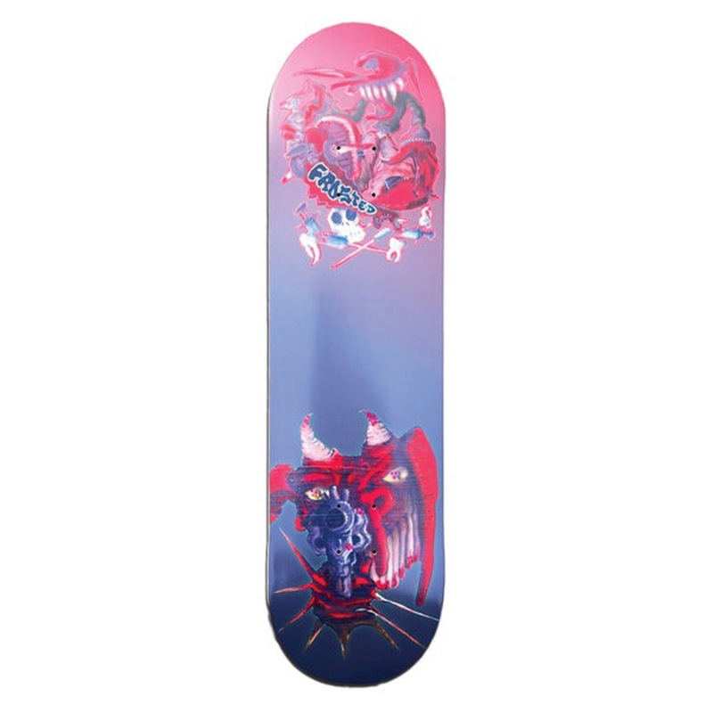 Flesh 8.5” Skateboard Deck|8.5|8.25|8|CHARCOAL/RED