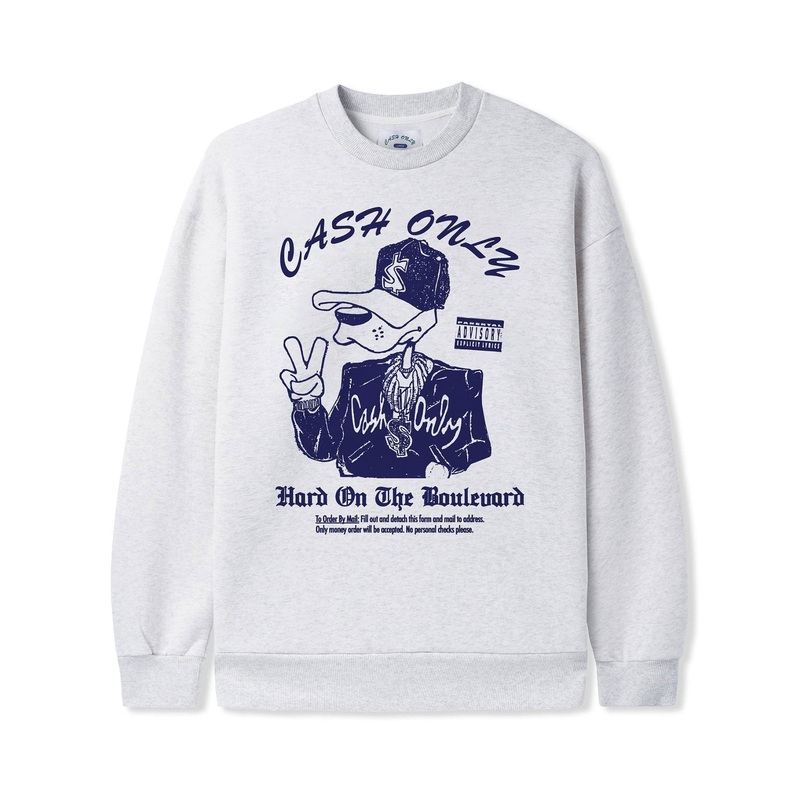 Boulevard Crewneck Sweatshirt|MED|LRG|XL|ASH