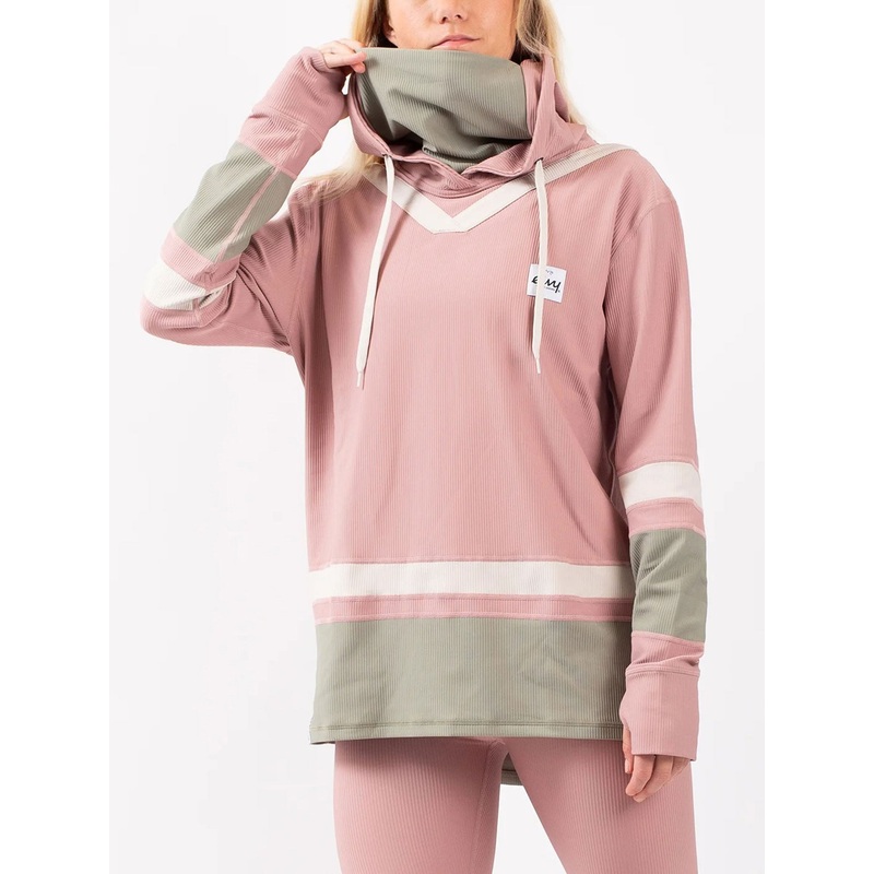 Loose Fit Rib Faded Blocks Base Layer