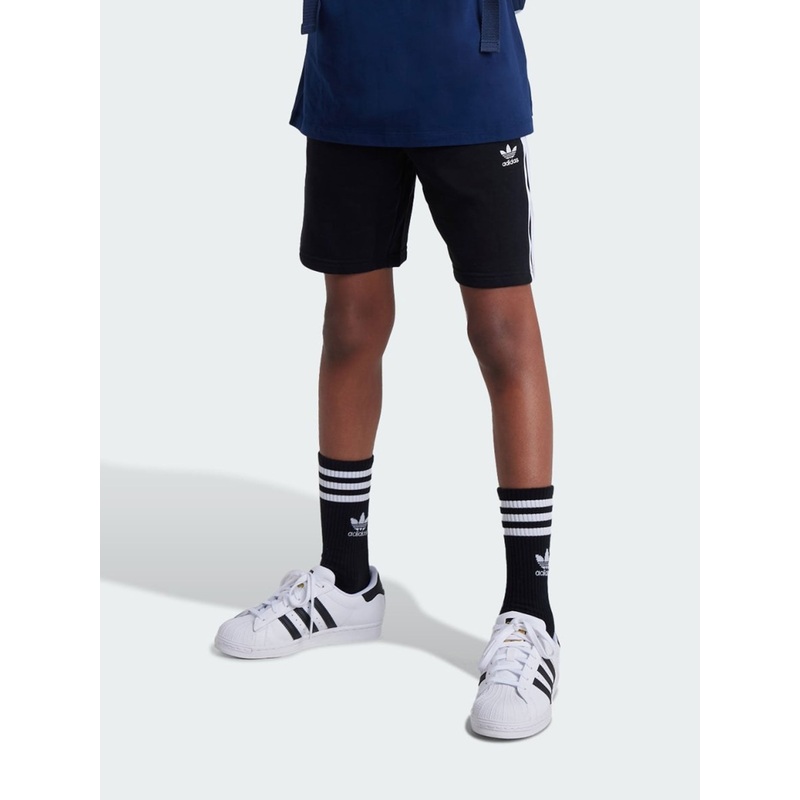 Adicolor 3 Stripes Black Shorts (Boys 7-14)