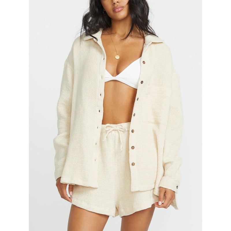 So Cozy Shacket Long Sleeve Buttondown Shirt