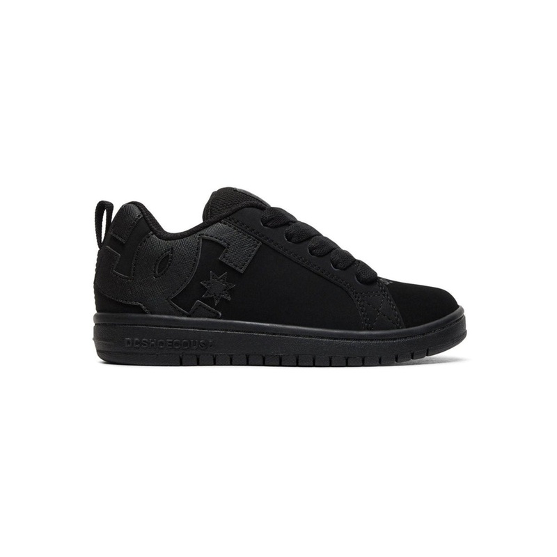 Court Graffik Black/Black Shoes (Kids)